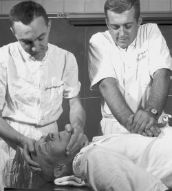 Early days of CPR training.