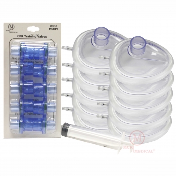 Pack of 10 Training CPR Pocket Resuscitator Masks & FREE Valves, MCR Medical Pack of 10 Training CPR Pocket Resuscitator Masks & FREE Valves, MCR Medical