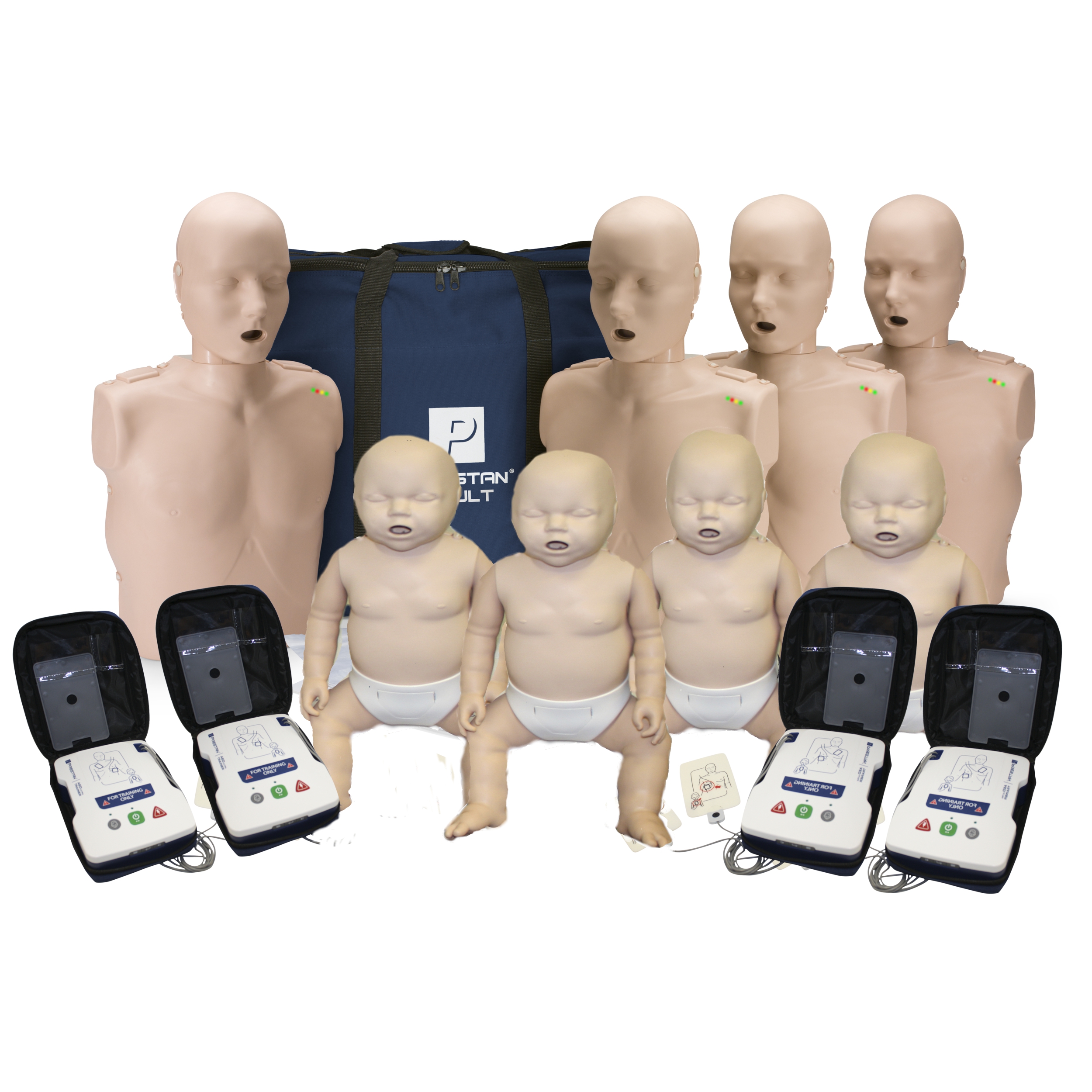 CPR Manikin Kit, Adult/Infant with AED Ultratrainers