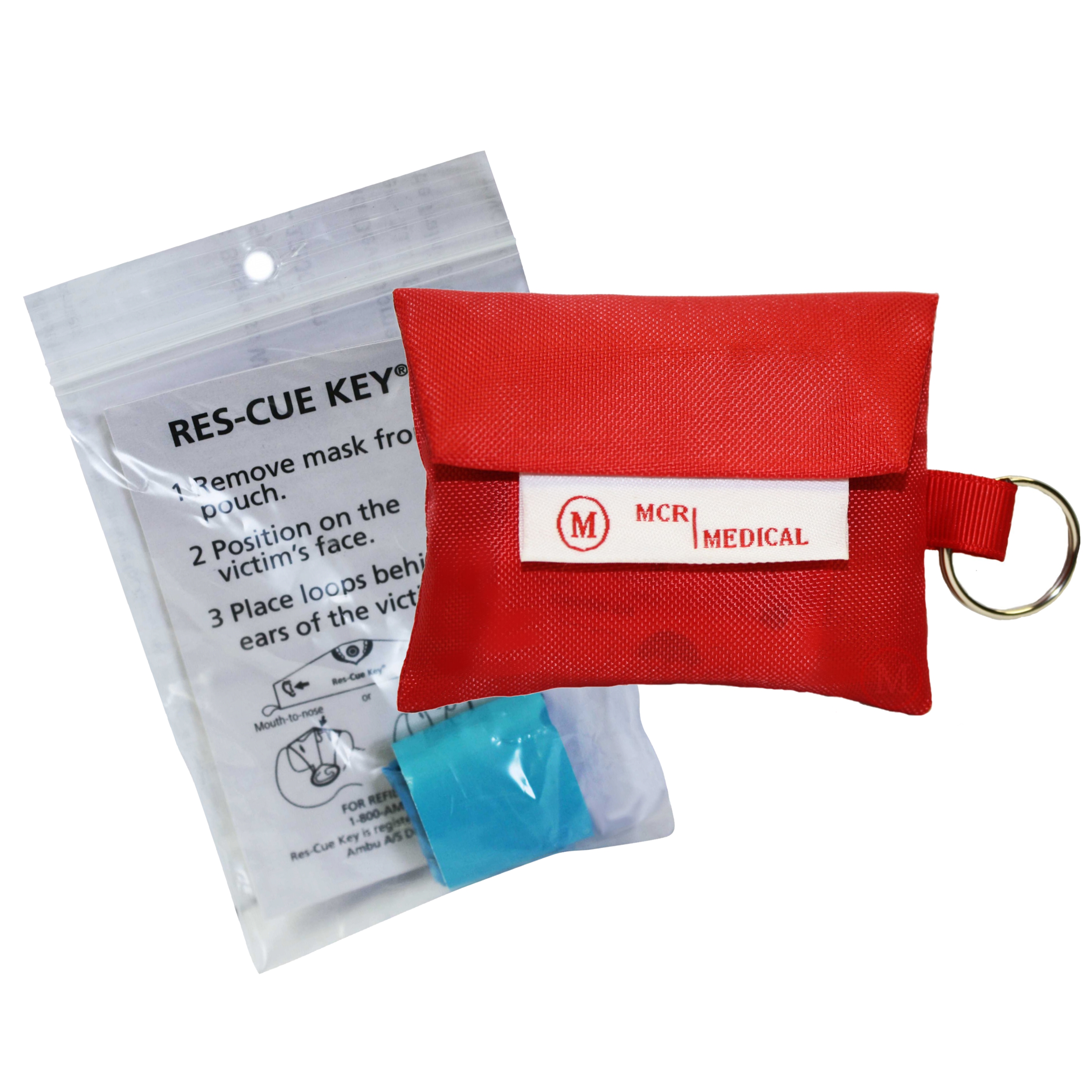 CPR Gesichtsschutz, 5 Stück CPR Wiederbelebung Gesichtsmaske  Schlüsselanhänger Ring Tasche für Erste Hilfe Herz-Wiederbelebung Training  (Orange)