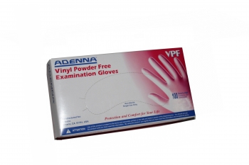 Box of 100 Vinyl Exam Gloves (Latex Free)