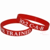 Silicone Wristbands (CPR TRAINED / C-A-B 30:2 & CPR SAVES LIVES))