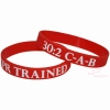 Silicone Wristbands (CPR TRAINED / C-A-B 30:2 & CPR SAVES LIVES))